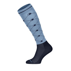 Podkolanówki FP LOGO 2.0 jasnoniebiesko-granatowy S/M (35-41)