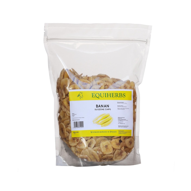 Equiherbs - Suszony Banan 1kg