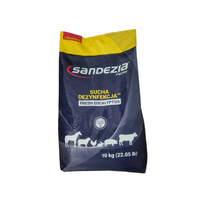 SANDEZIA sucha dezynfekcja proszek 10 kg - Preparat do suchej dezynfekcji