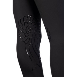 Legginsy bryczesy dziecięce HKM "Polly" czarne 122/128 cm