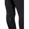 Legginsy bryczesy dziecięce HKM "Polly" czarne 122/128 cm