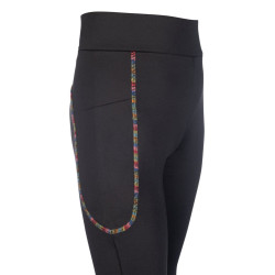 Legginsy bryczesy dziecięce HKM "Polly" czarne 122/128 cm