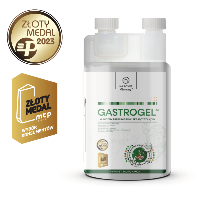 Hippovet Pharmacy GASTROGEL 2.0 – 1,2l – suplement na wrzody w formie żelu