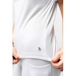 Horze Kaya Dziecięca koszula konkursowa z kryształkami biała