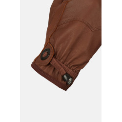 Horze Dakota westernowe rękawiczki jeździeckie ze skóry brązowe