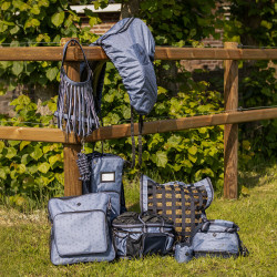 Torba na oficerki QHP "Collection" niebieski/Misty blue L