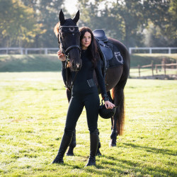 Czaprak Equestro czarny z brokatem Full