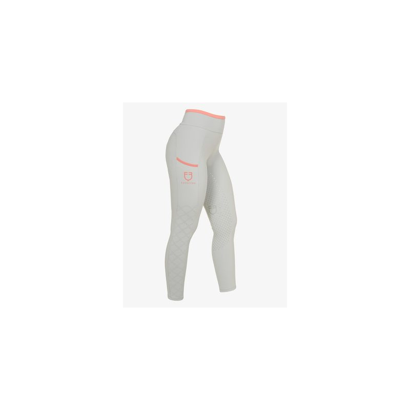 Legginsy EQUESTRO Slim Fit  j. szare /HARBOR MIST
