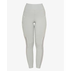 Legginsy EQUESTRO Slimt MICRO MESH j. szare/HARBOR MIST