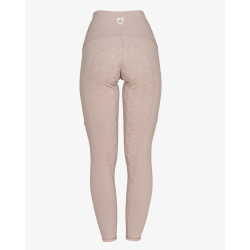 Legginsy EQUESTRO Slimt MICRO MESH Beżowe/OXFORD TAN