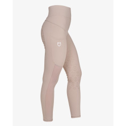 Legginsy EQUESTRO Slimt MICRO MESH Beżowe/OXFORD TAN