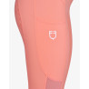 Legginsy EQUESTRO Slimt MICRO MESH pomarańczowe/DESERT FLOWER