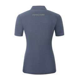 Koszulka polo damska Covalliero Dark Navy/C.granat