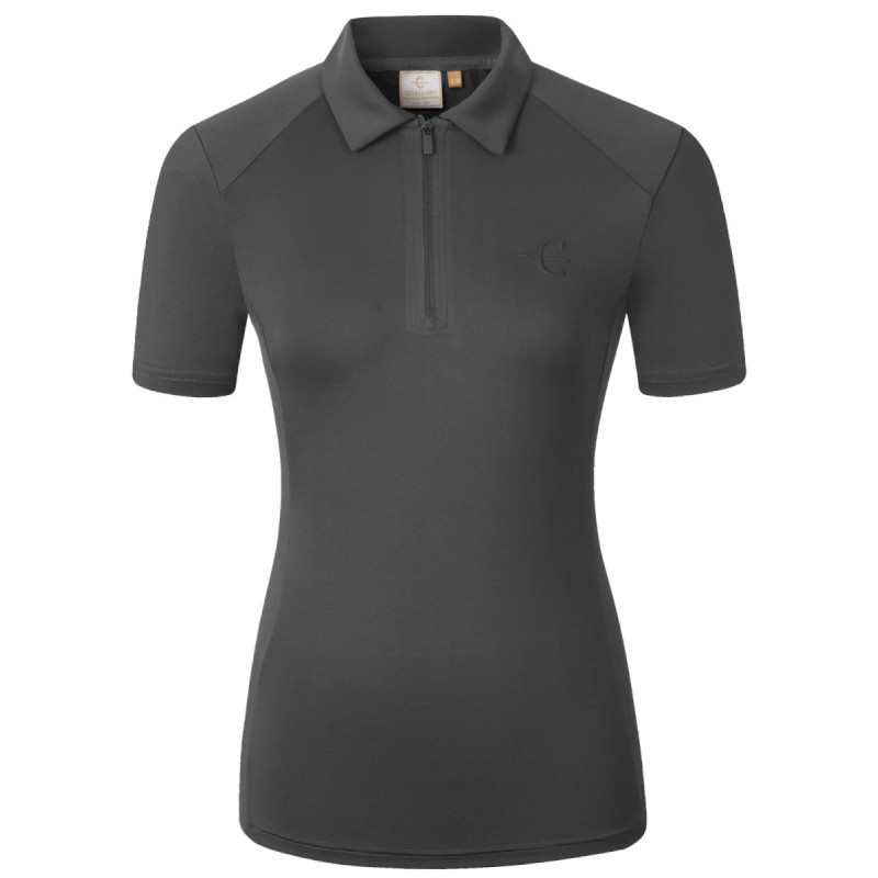 Koszulka polo damska Covalliero Black/Czarna