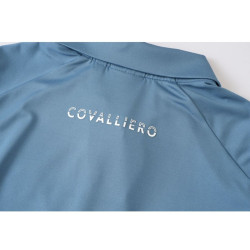 Koszulka polo damska Covalliero Smoked Blue/Błękitna