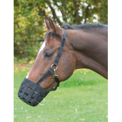Kaganiec dla konia Covalliero nylonowy, czarny COB