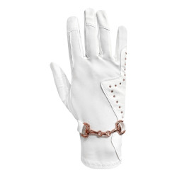Rękawiczki Horsenjoy Crystal Bit białe