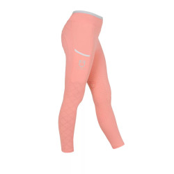 Legginsy EQUESTRO Slim Fit Dekor pomarańczowe/DESERT FLOWER dziecko