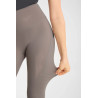 Legginsy jeździeckie damskie z pełnym lejem i chłodzącą funkcją Horze Vilma szaro/beżowe 36