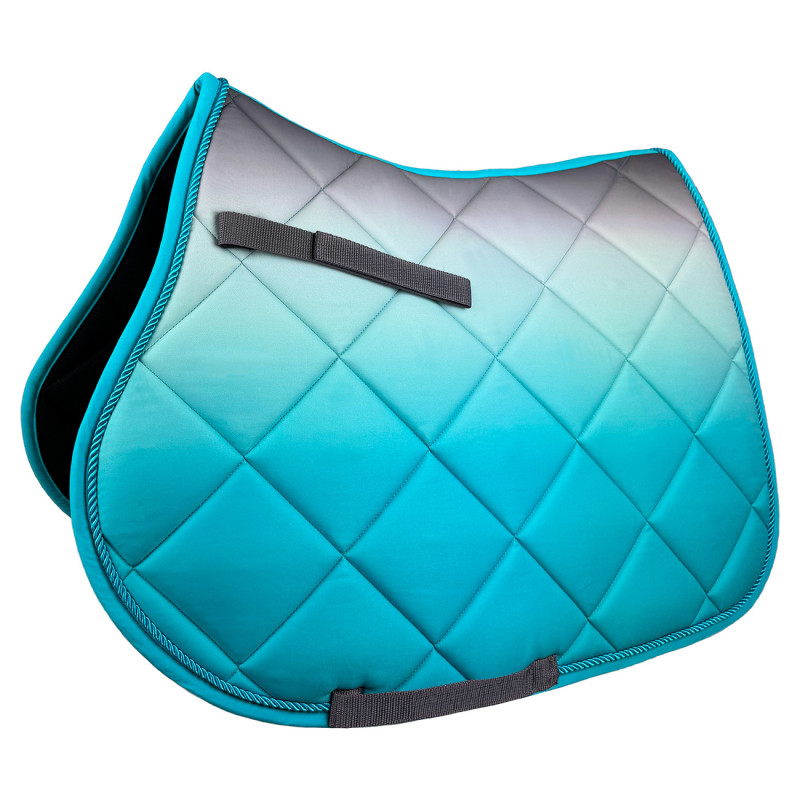 Czaprak Horsenjoy Amber Sky wszechstronny szaro-turkusowy