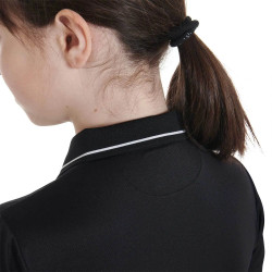 Koszulka polo młodzieżowa Equestro czarna