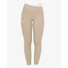 Legginsy EQUESTRO dwukolorowe OXFORD TAN-ANTIQUE WHITE/Beżowo-Białe S