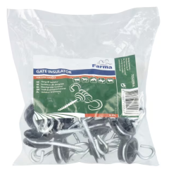 Izolator bramowy z wkrętem do drewna, 10 szt.