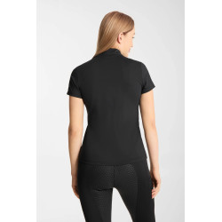 Horze Emmie damska chłodząca koszulka treningowa krótki rękaw czarna