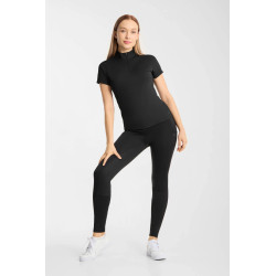 Horze Emmie damska chłodząca koszulka treningowa krótki rękaw czarna