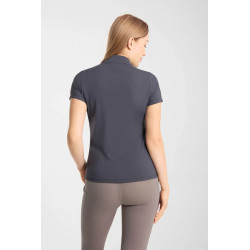 Horze Emmie damska chłodząca koszulka treningowa krótki rękaw Odyssey Navy/Granat