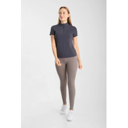 Horze Emmie damska chłodząca koszulka treningowa krótki rękaw Odyssey Navy/Granat