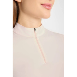 Horze Emmie damska chłodząca koszulka treningowa krótki rękaw Barely Pink/różowa