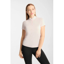 Horze Emmie damska chłodząca koszulka treningowa krótki rękaw Barely Pink/różowa