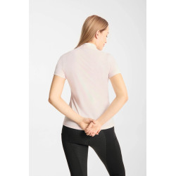 Horze Emmie damska chłodząca koszulka treningowa krótki rękaw Barely Pink/różowa