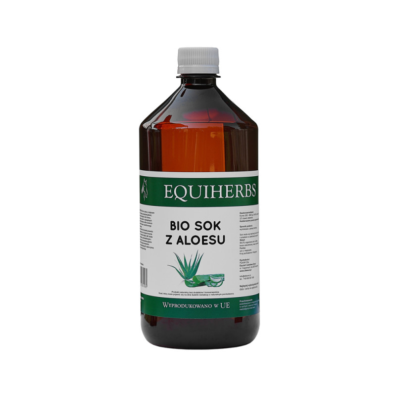 Equiherbs - Bio sok z aloesu z miąższem dla koni 1L