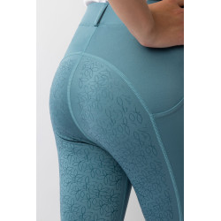 Horze Dea dziecięce legginsy z pełnym lejem Błękitne