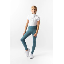 Horze Dea dziecięce legginsy z pełnym lejem Błękitne
