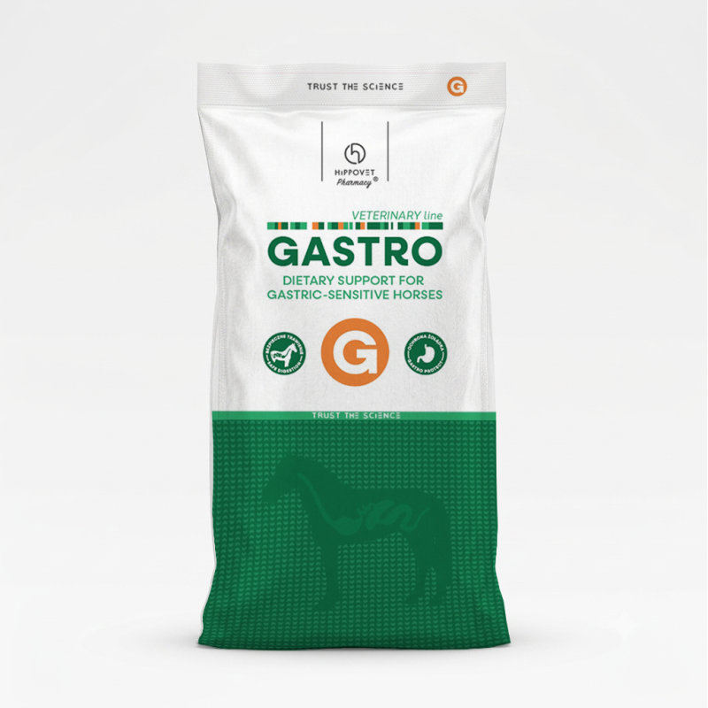 Hippovet Pharmacy VeterinaryLine GASTRO – specjalistyczna pasza dla koni z wrażliwym układem pokarmowym – 20kg