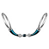 Wędzidło York Blue Plasma anatomiczne 2-łamane 14 mm