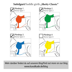 Popręg ujeżdżeniowy Kavalkade "Shetty Classic" 40cm