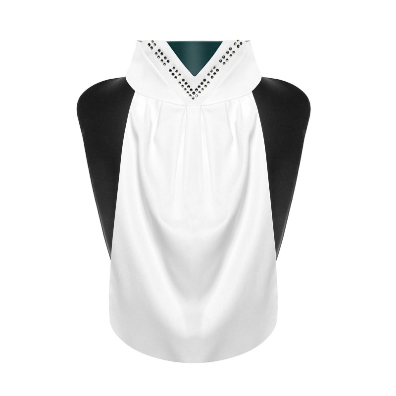 Plastron FP FAVEN biało/ciemno-zielony