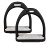 Strzemiona York plastikowe czarno-szare 12 cm