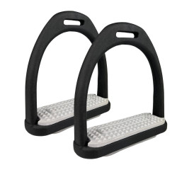 Strzemiona York plastikowe czarno-szare 12 cm