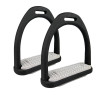 Strzemiona York plastikowe czarno-szare 12 cm