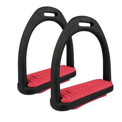 Strzemiona York plastikowe czarno-czerwony 12 cm