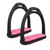 Strzemiona York plastikowe czarno-różowy 12 cm