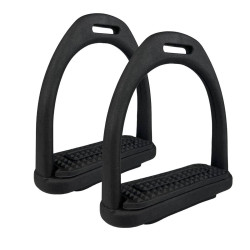 Strzemiona York plastikowe czarne 10 cm