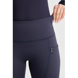 Legginsy Jeździeckie Damskie Termo full grip Horze Greta granat