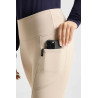 Legginsy Jeździeckie Damskie Termo full grip Horze Greta beżowy