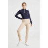Legginsy Jeździeckie Damskie Termo full grip Horze Greta beżowy